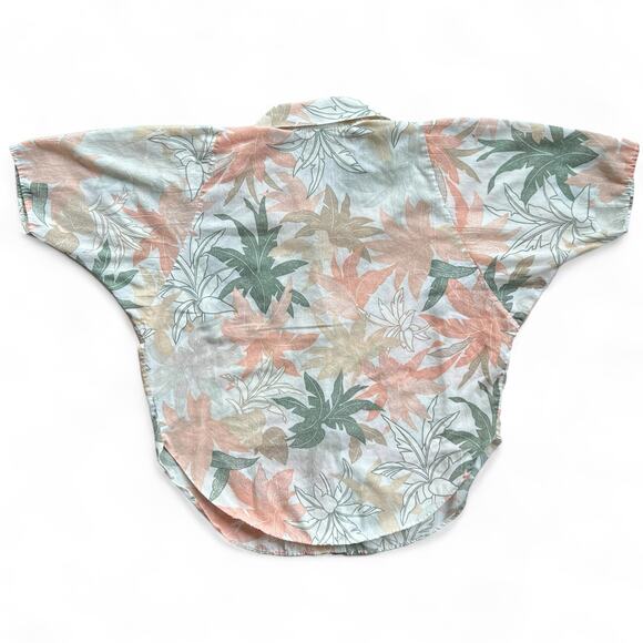 Vintage Hot Stuff Floral Aloha Hawaiian Camp Collar Shirt Button Up Pattern USA - Picture 3 of 10